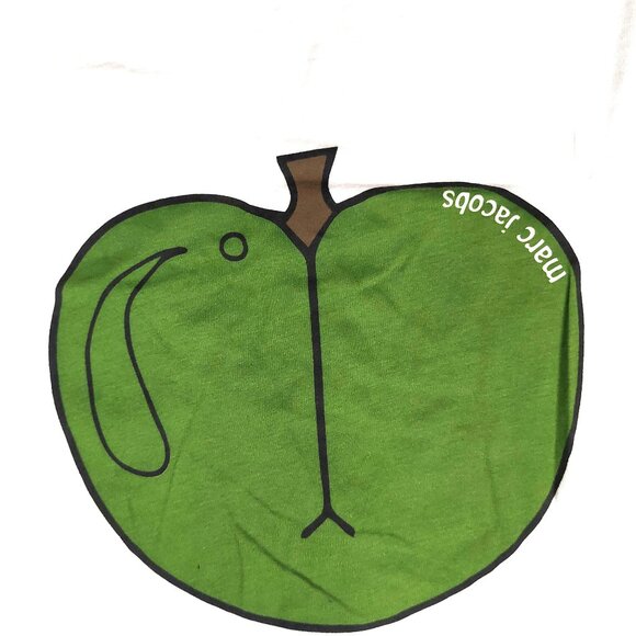 Marc by Marc Jacobs White Cotton Graphic Printed Tee Shirt Sz Small - Picture 8 of 8